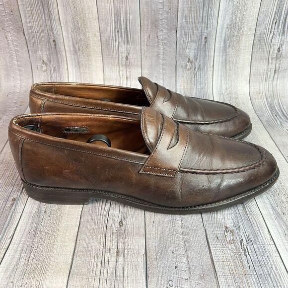 Allen Edmonds McGraw Penny Loafers Bench Welt Brown Leather Shoes Men’s 10.5 D main image 10